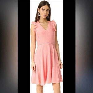 Rebecca Taylor Silk Women‎ Flutter A-line Dress pink size 2